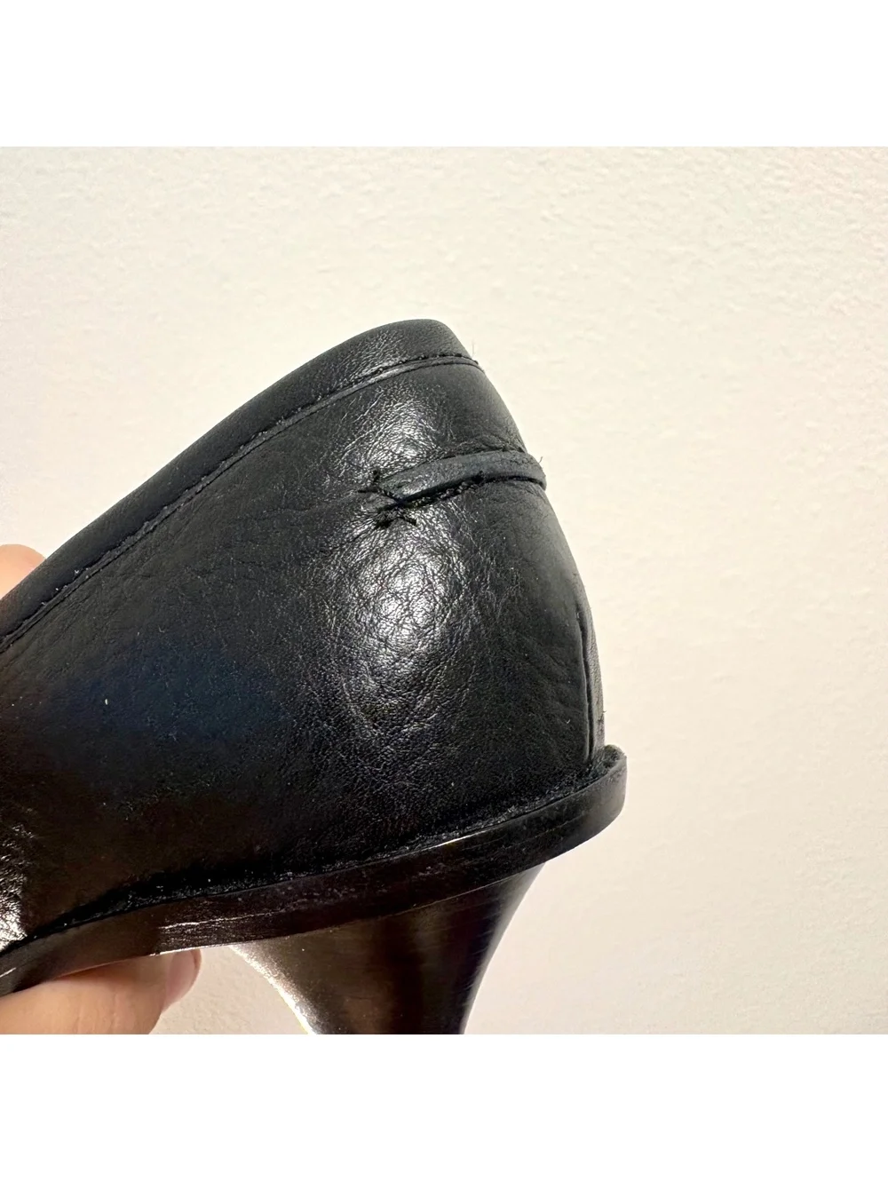 Michael Kors Westside Mid Moc Black Leather Loafers Pumps Heels Size 8.5 M Box